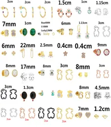 Yeni 925 Sterling 100 Gümüş Bear Stud Küpe Klasik Pierced Stud Küpe Takı Üreticileri Bütün 8026650