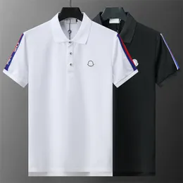 24SS T-shirt da uomo firmata polo in cotone moda estiva Risvolto Camicie a maniche corte Lettera polo ricamo magliette abbigliamento