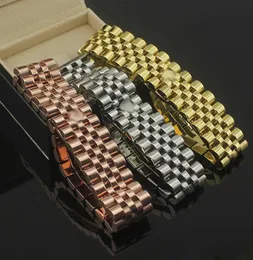 Famosi marchi di gioielli cinturini per orologi corona simbolo bracciali a maglie per uomo regali bracciale in acciaio inossidabile3840438