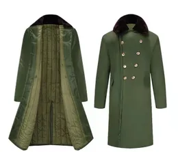 Cotton Coat Green Long General Purpose Warm Thick Cotton Coat Winter Outdoor Coat