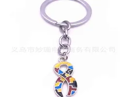 Cały 20pcs10pcs Lot Enamila Rhinestone Autyzm Świadomość Uszkodowa Puzzja Urok Charm Keyring For Man Woman Difts9548524