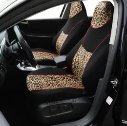 Coprisedili per auto Coprisedili anteriori universali elastici di semplice utilizzo lavabili traspiranti alla moda design leopardato