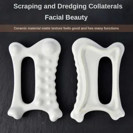 Gua Sha Tools Face Massagers 세라믹 Gua Sha Scraper 보드를위한 얼굴 리프트 슬림 한 피부 강화 스파 마사지 도구 231225