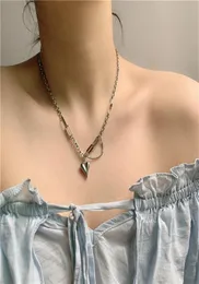 النسخة الكورية East Gate Isn Wind Titanium Steel Necklace Women039S Niche Design Wimitiesite Love Love Pendant Stail لا F9538342