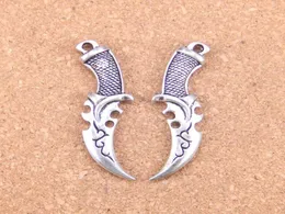 17pcs Antique Silver Bronze Plated dagger Charms Pendant DIY Necklace Bracelet Bangle Findings 5012mm5391409