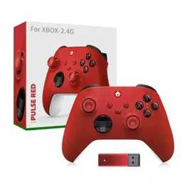 Джойстики Игровые контроллеры Джойстики Беспроводной геймпад 2.4G для Xbox One Шестиосевая вибрация с турбо-игровым контроллером с приемником для ПК/X