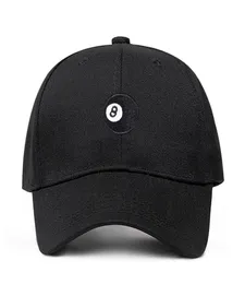 8 Ball nero Cappello da papà non strutturato moda Berretti da baseball Cappelli da golf in cotone Snapback di alta qualità Garros Casquette Dropshippin9130335