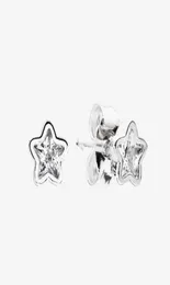Schattige dames meisjes kleine sterren Stud Earring CZ diamant zomer sieraden voor 925 sterling zilveren sprankelende oorbellen met originele doos2227916