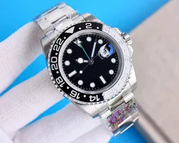 Mens Designer Wysokiej jakości Automatyczne luksusowe zegarek Batman 40 mm bioceramiczna ramka Rotatable 2836/3186/3285 Ruch zegarek ze stali nierdzewnej Waterproof Waterproof Watches
