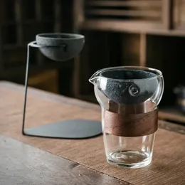 Нано-керамический непористый фильтр, ситечко для чая, термостойкое стекло, ярмарочная чашка, чайный сервиз кунг-фу, дозатор чая, бытовой горшок для приготовления чая 231225