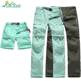 Skirts Women's Summer Cargo Pants Women Trekking Sport Quick Dry Trousers Removable Outdoor Camping/Hiking Pants Female Shorts AW031