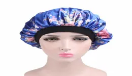 Chemo-Mütze für Damen, Beflockung, Satin, Schlafmütze, Aufdruck, Blumenmuster, weiche Nachtschlafmütze, Salon-Mütze, Haar-Accessoires 6765738