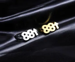 New Hip Hop Rich Brian 88 Rising Ring Steel Double 8 Rings Digital Rings for Women Hiphop Jewelry Size6174118