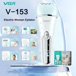 VGR V-733 6-in-1電気女性エピラーターIPX7洗濯可能なトリマーポータブルUSB充電世帯シェーバー防水エピレーターセット231225