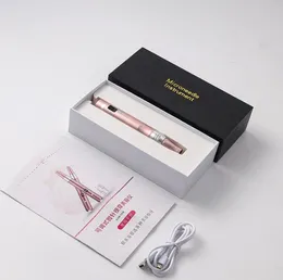 Elektrisches Mikronadel-Stift-Beauty-Einführungsinstrument, LED-Anzeige, Nano-Mikronadel-Aufladung, 5 Stufen der mikrokristallinen Gesichtseinführungshersteller