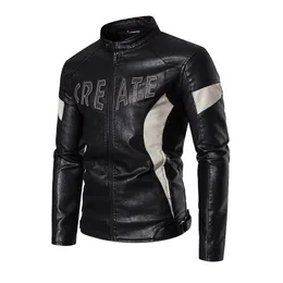 HNDTAZ Primavera Autunno Uomo Giacca da moto vintage Moda Giacca da motociclista Giacca da ricamo maschile Cappotto da baseball sottile 231225