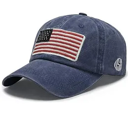Men039s USA American Flag Baseball Cap Men taktyczna armia bawełniana kapelusz wojskowy US unisex hip hop hat sport czapki czapki na zewnątrz 5615688