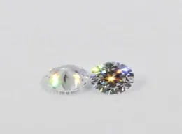 10pcslot 3mm75mm Cubic Zirconia Machine Cut Simulated Diamond Round Loose CZ Stones4997829