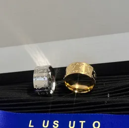 Brand Luis Designer Gold Plated Ring Classic Style Love Wedding Ring 18K Gold Plated High Quality Jewelry Packaging Romantic Couple Gift Ring