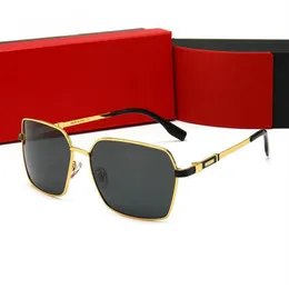 Marca de design masculino polarizado óculos de sol clássico masculino metal condução óculos de sol revestimento uv400 tons gafas de sollun277d