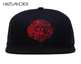 Hatlanderoriginal Black Baseball Caps for Boys Girls Summer Sun Hats haft haft lwa Snosh Snapbacks Hip Hop Bone Trucker Hat 201242173