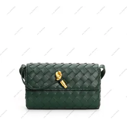 Botega Veneta-Tasche Lange Clutch Andiamo-Griff Geflochtene Umhängetasche aus Metallstrick mit Griffgeflecht Designer-Handtasche mit quadratischem Zopf Umhängetaschen Lady Messenger Baguette