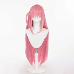 Parrucca Lonely Rock Goto Ichiri Goto Duboki Cos Set di parrucche anime con capelli lunghi rosa carini