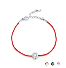 Bracelet porte-bonheur en zircon rouge, chaîne, nouveaux bijoux simples, bracelets pour femme, bijoux classiques à la mode, cadeau entier, 7913730