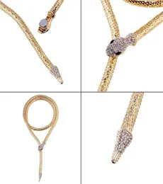 Chokers 41xc flexibel böjbar halsband med svarta ögon lindar Bangle Twistable Jewelry Choker Gold Silver7517070