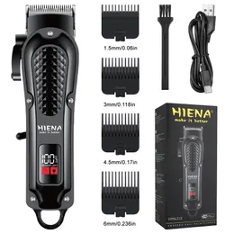 Hiena Professional Professional Tripmer for Men Barber Clipper Clipper Cordless Machine Beard 212 231225