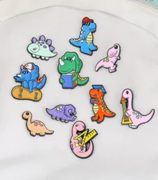 Cartoon Dinosaur Family Spilla Pins 12 pezzi Set Cute Animal Lega smalto Vernice Men039s Spille per abiti Piccoli gioielli Regalo Distintivo Shi4107580