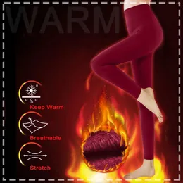 Leggings femininas engrossar veludo inverno elástico manter quente calças de yoga casual fitness sem costura capris treino longo legging