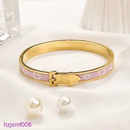 5AP2 Bransolety Bracelets Europe Europe Style mody marka Letter Women Bankle Luksusowa biżuteria 18K Gold Stated Stael Wedding 247p
