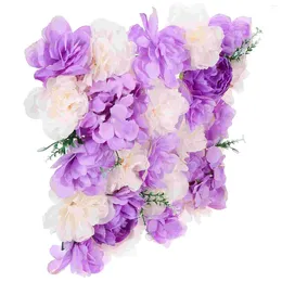 Fiori decorativi Pannello di nozze Decorazione Fondale Rose artificiali Parete floreale Panno di seta Finto finto