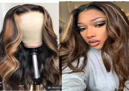 Lace Wig Natural Baby Hair 4x4 Body Wave 4x4 Lace Closure Human Hair Wigs 28 34 40inch Omber PrePlucked Human Hair Lace Front Wig29641782