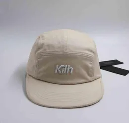 Kith 5パネルキャンプキャップ調整可能野球帽スナップバックヒップホップトラックキャップ