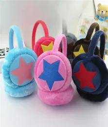 Cute Star Paraorecchie lavorato a maglia caldo Baby Cache Oreilles Paraorecchie per bambini per ragazzo Paraorecchie per ragazze Scaldini per orecchie regalo per bambini Inverno H2565022528