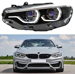 BMW F32 F36 M4 F82 LED Turn Signal Head Light 2013-2019用のカーライタイムランニングヘッドライトアセンブリ