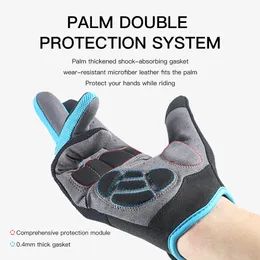 2023 Mountain Bike Touch Screen Cycling Gloves Andningsbara stötdämpning Sport Fitness Spring Summer Riding 231225