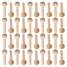 50 100 200 500 1000 pezzi Mini natura in legno cucina di casa cucchiai da cucina strumento Scooper sale condimento miele caffè272I