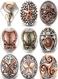 30st 2019 Ny 18mm Snap -knapp Fit Snap Armband Jewelry 18mm Metal Snap -knapp Charm Octopus -knappen Juvelery9871868