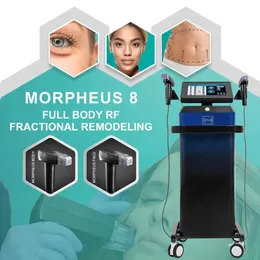 Máquina Morpheus 8, masajeador fraccional de elevación del cuello y la cara, microagujas RF, tratamiento para el acné, estiramiento de la piel, cristalita RF