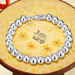 10mm stora pärlkedjor armband kvinnor lyxiga designer strängar rostfritt stål par smycken gåvor för kvinnliga tillbehör