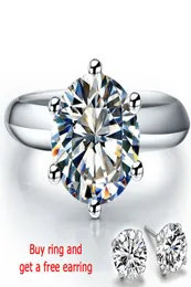 Qyi 925 Sterling Silber Ringe Damen Verlobungsringe aus Silber, rund, künstlicher Diamant, Hochzeitsgeschenk, Hauptsteingröße 11524 Karat, Y1909754054