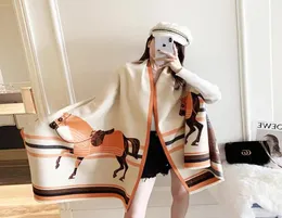 Luxury 2022 women scarf thickened in winter imitation cashmere doublesided printing wagon warm scarf shawl women039s Scarves3536208