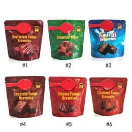 Infused Brow Nies Packaging Påsar 600 mg Cake Empty Chewy Fudge Chocolate Bites Red Velvet Ppxwe Tcnxg