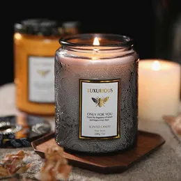 Świecanie świeca zapach świeca Jar aromaterapia świeca wosk soi wosk Naturalny trwały zapach bezdymne płonące kąpiel kąpiel dłoni stres dłoni