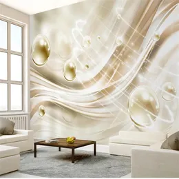 Sfondi Rivestimento murale 3D Carta da parati Seta dorata Glitter Wafer Ball Soggiorno Camera da letto Decorazioni per la casa Pittura Murale Sfondi Adesivo da parete