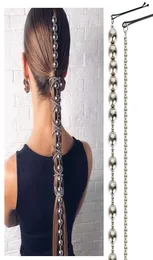 Moda boêmio acessórios de cabelo para mulheres pinos bandana cor prata redonda nupcial casamento corrente de cabelo jóias headwear6427408