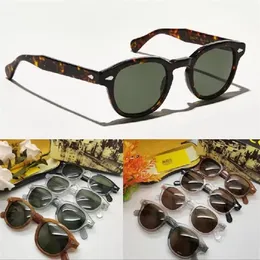 Óculos de sol estilo johnny depp lemtosh, de alta qualidade, masculino, feminino, vintage, redondo, lente oceano, com box299u original